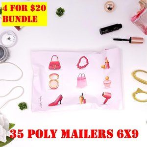 35 Pack 6x9 Poly Mailers Shipping Make UP Design
